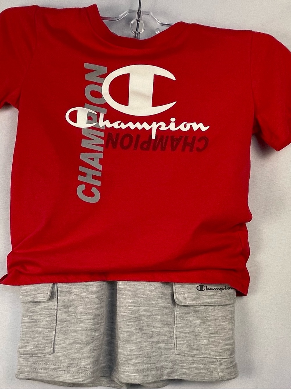 Champion Red Graphic Logo Tee